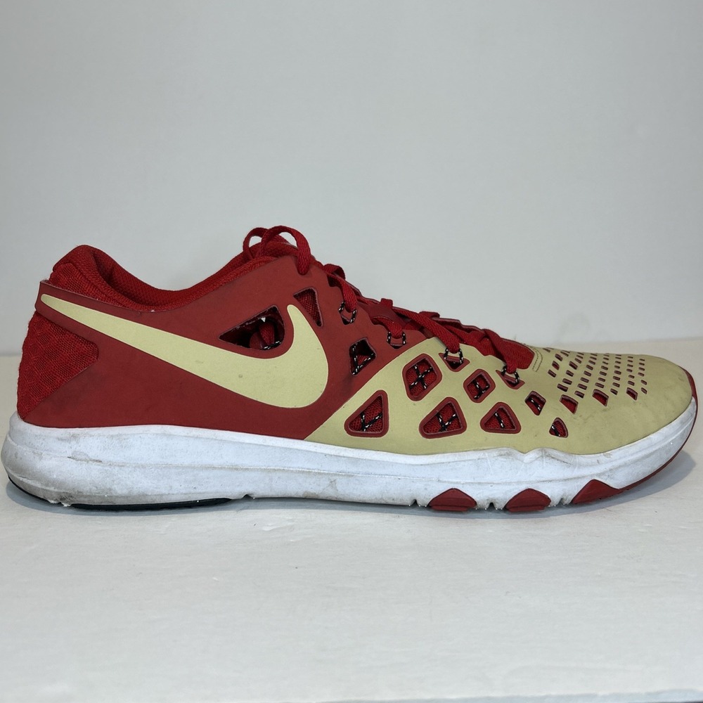 Nike Train Speed 4 AMP NFL San Francisco 49er Men 13 Red Gold Running 848587-709